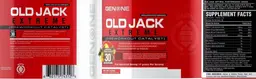 Label for Old Jack Extreme PreWorkout Tropical Fruit Punch