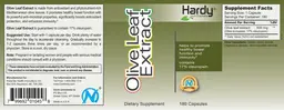 Label for Olive Leaf Extract