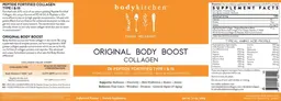 Label for Original Body Boost Collagen Unflavored Powder