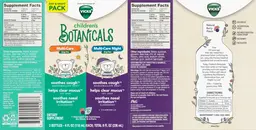 Label for Multi-Care Night Natural Berry Flavor