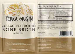 Label for Collagen + Protein Bone Broth Coffee