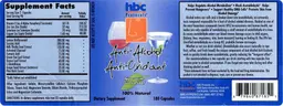 Label for Anti-Alcohol Anti-Oxidant