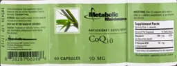 Label for CoQ10 50 mg