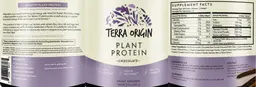 Label for Plant Protein Chocolate