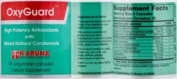 Label for OxyGuard