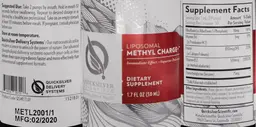 Label for Liposomal Methyl Charge+