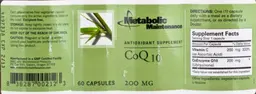 Label for CoQ10
