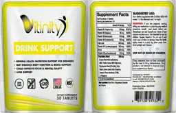 Label for Drink Support