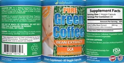 Label for Pure Green Coffee Bean Extract