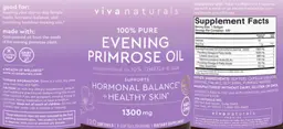 Label for Evening Primrose Oil 1300 mg