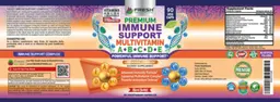 Label for Immune Support Multivitamin