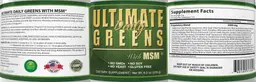 Label for Ultimate Daily Greens with MSM