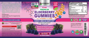 Premium Elderberry Gummies Berry Flavor