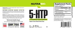 Label for 5-HTP 200 mg