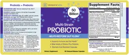 Label for Multi-Strain Probiotic