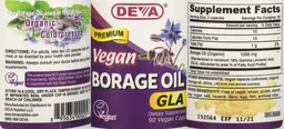 Label for Vegan Borage Oil