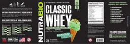 Label for Classic Whey Pistachio Delight