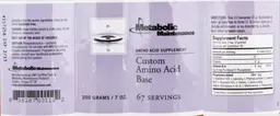Label for Custom Amino Acid Base