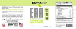 Label for EAA Raw Unflavored