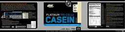 Label for Platinum Tri-Celle Casein Vanilla Bliss