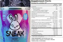 Label for Sneak Blue Raspberry