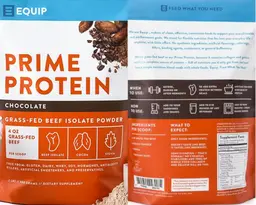 Label for Prime Protein Chocolate