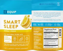 Label for Smart Sleep Herbal Lemon