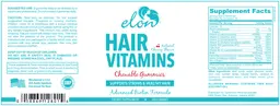 Label for Hair Vitamins Natural Cherry Flavor