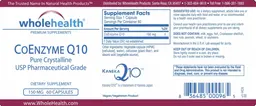 Label for CoEnzyme Q10 150 mg