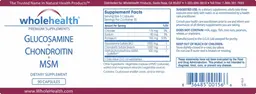 Label for Glucosamine + Chondroitin + MSM