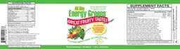 Label for All Day Energy Greens