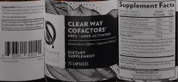 Label for Clear Way Cofactors