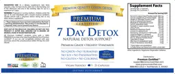Label for 7 Day Detox