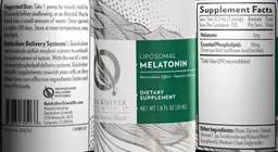 Label for Liposomal Melatonin