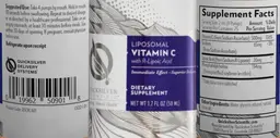 Label for Liposomal Vitamin C with R-Lipoic Acid