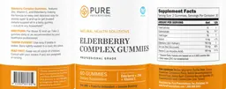 Label for Elderberry Complex Gummies