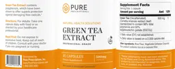 Label for Green Tea Extract