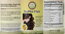 Label for SeaNu Hair
