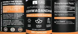 Label for Ashwagandha