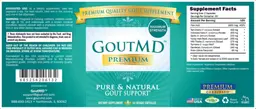 Label for GoutMD Premium Maximum Strength