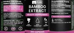Label for Bamboo Extract