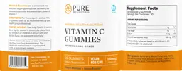 Label for Vitamin C Gummies