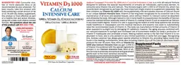 Label for Vitamin D3 1000 plus Calcium Intensive Care