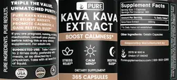 Label for Kava Kava Extract