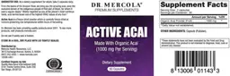 Label for Active Acai