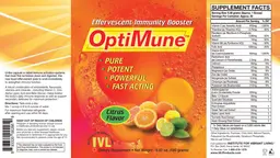 Label for OptiMune Citrus Flavor