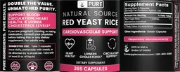 Label for Red Yeast Rice