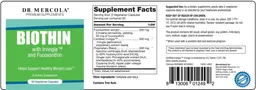 Label for Biothin With Irvingia And Fucoxanthin