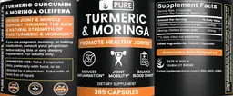 Label for Turmeric & Moringa