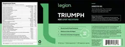 Label for Triumph Men's Sport Multivitamin